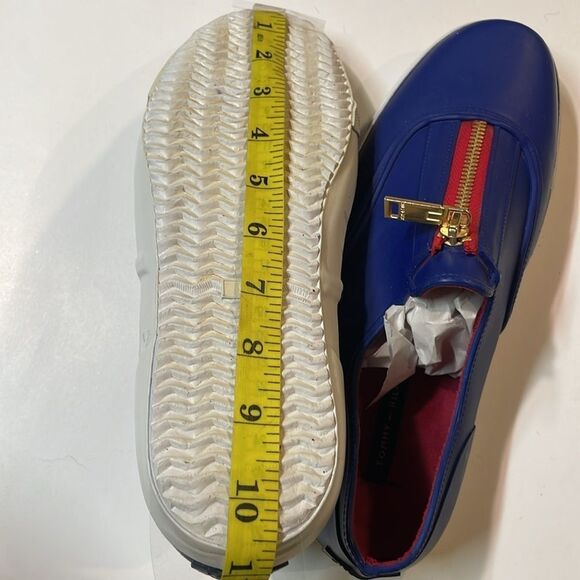 Tommy Hilfiger Mens Typhoon Boat Rain Rubber Blue Slip On Sz 9 - Picture 9 of 9